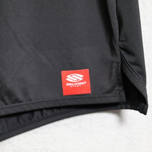 Selkirk Sport Shorts Mens Large Black Athletic Performance Stretch Pickleball - Picture 3 of 14
